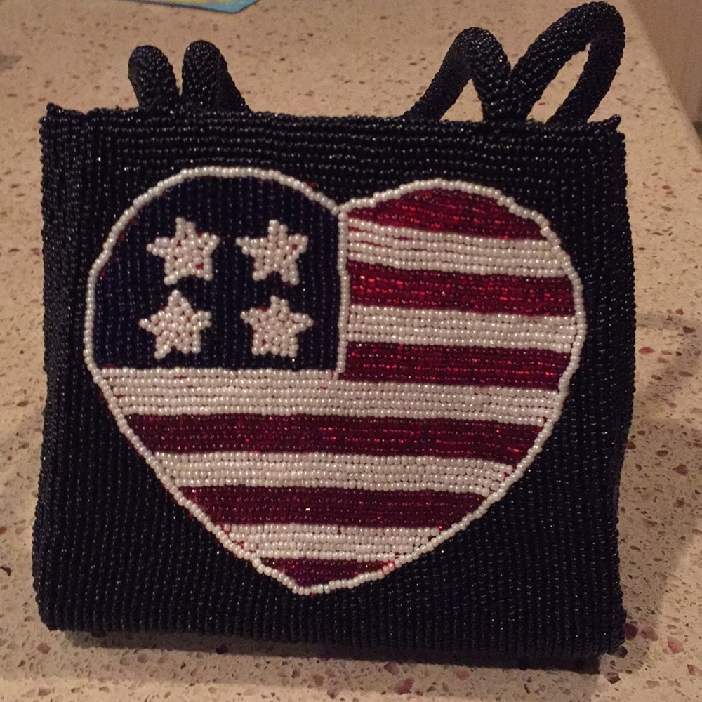 Small beautifully beaded handbag